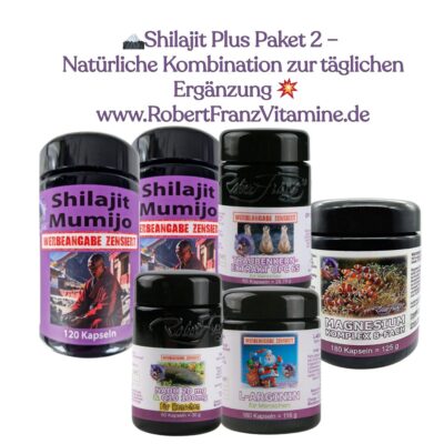 Shilajit Plus Paket 2 – Natürliche Kombination zur täglichen Ergänzung