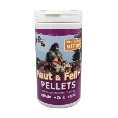 Haut & Fell+ Pellets +Biotin+Zink+OPC für Hunde 900g